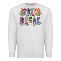 Oatmeal Heather SPRING BREAK Premium Sweatshirt - CowhideDigitalArt
