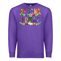 Purple SPRING BREAK Premium Sweatshirt - CowhideDigitalArt
