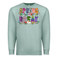 Seafoam SPRING BREAK Premium Sweatshirt - CowhideDigitalArt