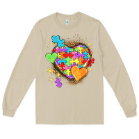 Mushroom Autism hearts Long Sleeve Tee - NancyCooperArtShop