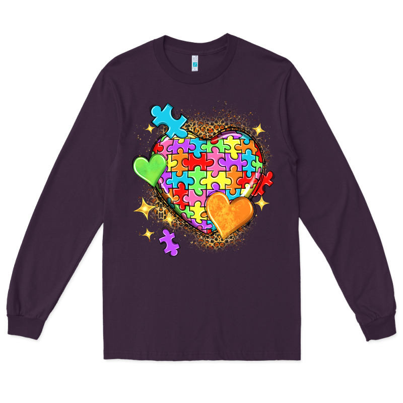 Autism Hearts Long Sleeve Tee by NancyCooperArtShop | Teevron