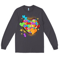 Smoke Autism hearts Long Sleeve Tee - NancyCooperArtShop