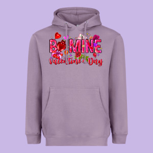 Be Mine Valentines Day Heavyweight Hoodie Designed By Cowhidedigitalart