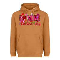 Meerkat Be Mine Valentines Day Heavyweight Hoodie - CowhideDigitalArt