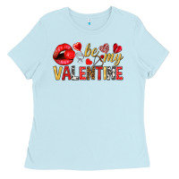 Baby Blue be my valentine Ladies Tee - NancyCooperArtShop