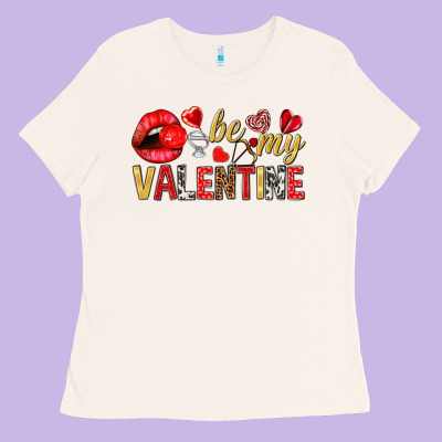 Be My Valentine Ladies Tee Designed By Nancycooperartshop