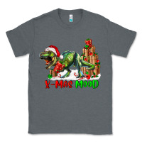 Charcoal Heather T- Rex X-Mas Mood Classic Tee - RanaPortraitStore