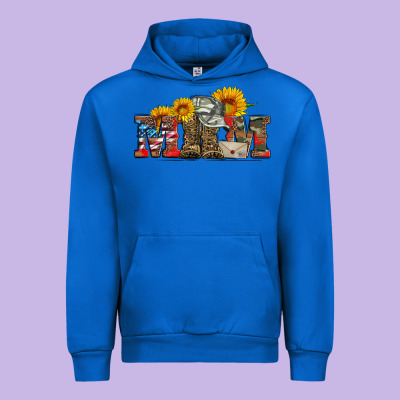 Mom Boots Hat And Sunflower Urban Hoodie Designed By Artiststas