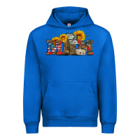 Cobalt mom boots hat and sunflower Urban Hoodie - Artiststas