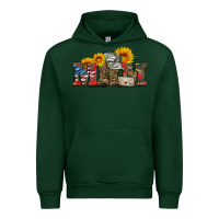 Forest Green mom boots hat and sunflower Urban Hoodie - Artiststas