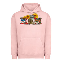 Pigment Salmon mom boots hat and sunflower Urban Hoodie - Artiststas