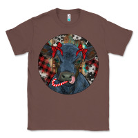 Chestnut Black Angus Calf Christmas Classic Tee - RanaPortraitStore