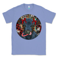 Colony Blue Black Angus Calf Christmas Classic Tee - RanaPortraitStore