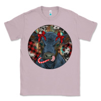 Lilac Black Angus Calf Christmas Classic Tee - RanaPortraitStore
