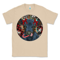Mushroom Black Angus Calf Christmas Classic Tee - RanaPortraitStore
