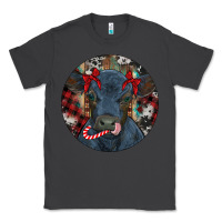Smoke Black Angus Calf Christmas Classic Tee - RanaPortraitStore