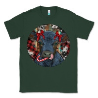 Sports Green Black Angus Calf Christmas Classic Tee - RanaPortraitStore