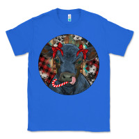 True Royal Black Angus Calf Christmas Classic Tee - RanaPortraitStore
