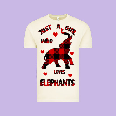 Just A Girl Who Loves Elephants - Elephant Vintage Tee Designed By Bettercallsaul