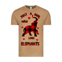 Vintage Camel Just a girl who loves Elephants - Elephant Vintage Tee - Bettercallsaul