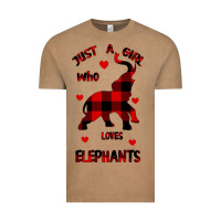 Vintage Coffee Just a girl who loves Elephants - Elephant Vintage Tee - Bettercallsaul