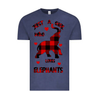 Vintage Denim Just a girl who loves Elephants - Elephant Vintage Tee - Bettercallsaul