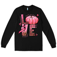 Black love cancer pumpkin Long Sleeve Tee - texasbilliewilder