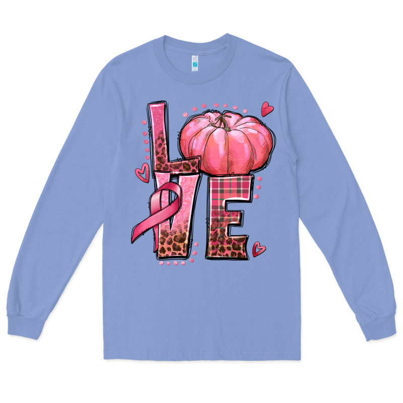 Love Cancer Pumpkin Long Sleeve Tee by texasbilliewilder | Teevron