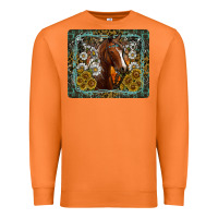 Carrot Western Horse Mouse Pad Premium Sweatshirt - CowhideDigitalArt