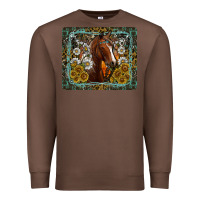 Chestnut Western Horse Mouse Pad Premium Sweatshirt - CowhideDigitalArt