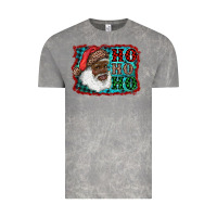 Cloud Rock african american santa ho ho ho Vintage Tee - RanaPortraitStore