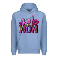 Colony Blue Cool mom Mother's Day Premium Hoodie - FaDigitalArtStudio