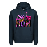 Navy Cool mom Mother's Day Premium Hoodie - FaDigitalArtStudio