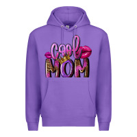Purple Cool mom Mother's Day Premium Hoodie - FaDigitalArtStudio