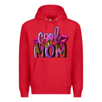 Red Cool mom Mother's Day Premium Hoodie - FaDigitalArtStudio