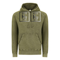 Vintage Olive Hustle Harder Neon Vintage Hoodie - Bettercallsaul