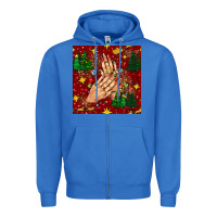 True Royal christmas nails and trees with leopard and plaid seamless pattern bbs Zipper Hoodie - BundleAndBundleShop