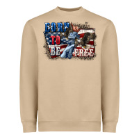 Mushroom Born to be free Heavyweight Sweatshirt - CowGirlArtShop