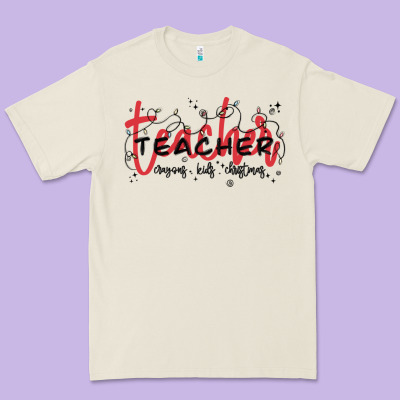 Christmas Teacher Premium Tee Designed By Maliassmallbusiness
