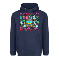Navy captain of the struggle bus bus Heavyweight Hoodie - CowhideDigitalArt