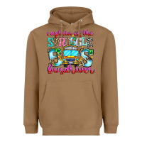 Toasted Coconut captain of the struggle bus bus Heavyweight Hoodie - CowhideDigitalArt
