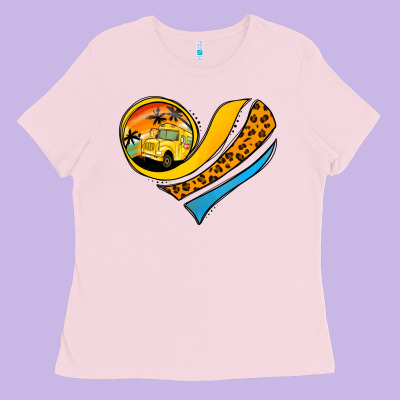 Bus Driver Off Duty Heart Ladies Tee Designed By Jasminsmagicworld