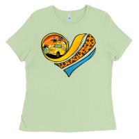 Matcha Bus Driver Off Duty Heart Ladies Tee - Jasminsmagicworld
