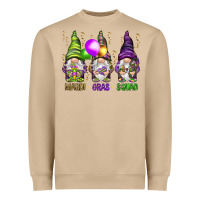 Mushroom Mardi Gras squad with gnomies Heavyweight Sweatshirt - HowdyJamesFarm