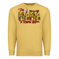 Antique Gold this mama is raising ballers softball and baseball Premium Sweatshirt - CowhideDigitalArt