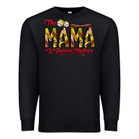 Black this mama is raising ballers softball and baseball Premium Sweatshirt - CowhideDigitalArt