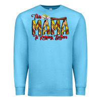 Ocean Blue this mama is raising ballers softball and baseball Premium Sweatshirt - CowhideDigitalArt