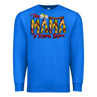 True Royal this mama is raising ballers softball and baseball Premium Sweatshirt - CowhideDigitalArt