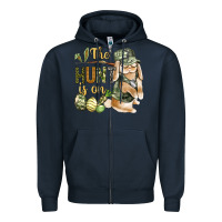 Navy The Hunt Is On Zipper Hoodie - BundleAndBundleShop