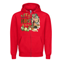 Red The Hunt Is On Zipper Hoodie - BundleAndBundleShop